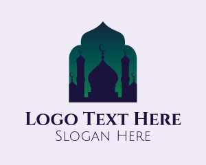 Aura Mosque Silhouette logo