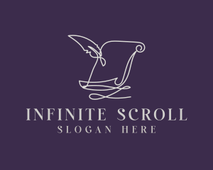 Old Legal Scroll logo design