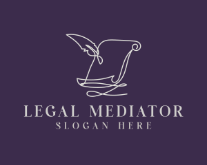 Old Legal Scroll logo design