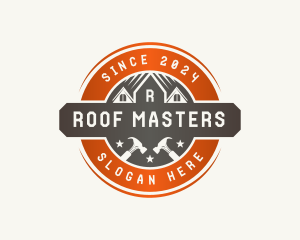 Hammer Roofing Contractor logo design