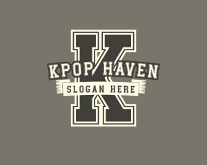 Retro Varsity Team  logo design