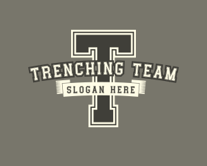 Retro Varsity Team  logo design