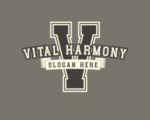 Retro Varsity Team  logo design