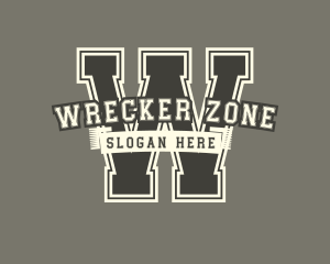 Retro Varsity Team  logo design