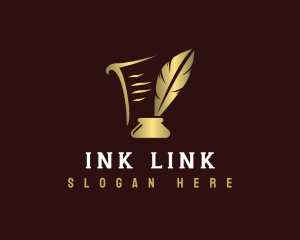 Quill Feather Ink logo design