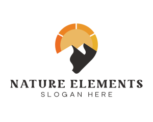 Sun Mountain Nature logo design