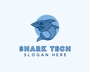 Angry Wild Shark logo