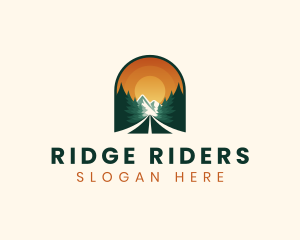 Pine Tree Forest Road logo design