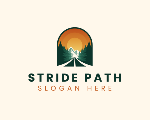 Pine Tree Forest Road logo design