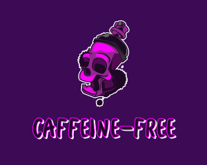 Purple Skull Spray Paint logo design