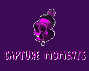 Purple Skull Spray Paint logo