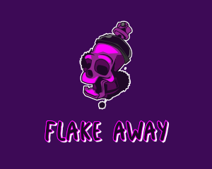 Purple Skull Spray Paint logo design