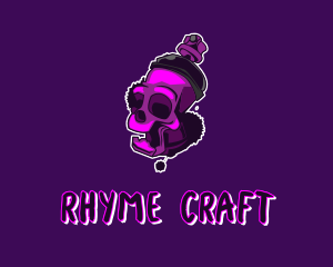 Purple Skull Spray Paint logo