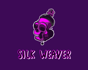 Purple Skull Spray Paint logo design