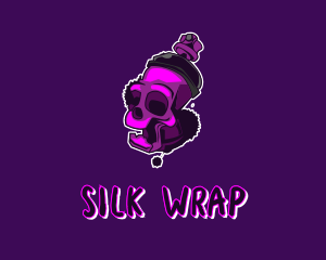 Purple Skull Spray Paint logo design