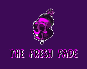 Purple Skull Spray Paint logo design