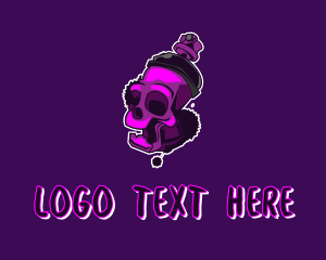 Fortnite - Purple Skull Spray Paint logo design