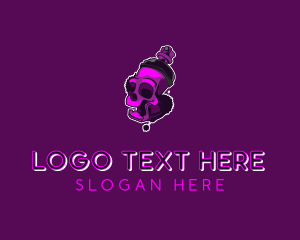 Purple Skull Spray Paint logo