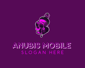 Purple Skull Spray Paint logo design