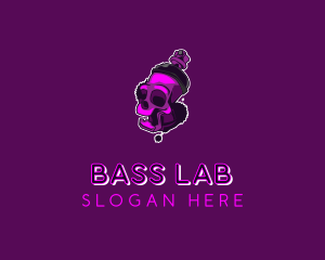 Purple Skull Spray Paint logo design