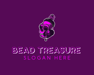 Purple Skull Spray Paint logo design