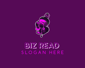 Purple Skull Spray Paint logo design