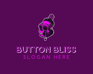 Purple Skull Spray Paint logo design