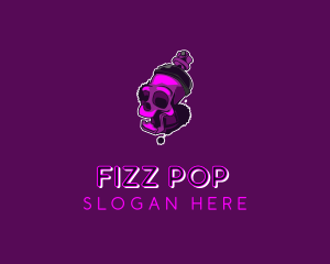 Purple Skull Spray Paint logo design