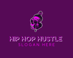 Purple Skull Spray Paint logo