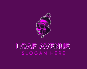 Purple Skull Spray Paint logo design