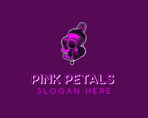 Purple Skull Spray Paint logo design