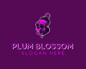 Purple Skull Spray Paint logo design