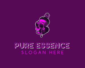 Purple Skull Spray Paint logo design