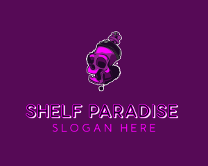 Purple Skull Spray Paint logo design