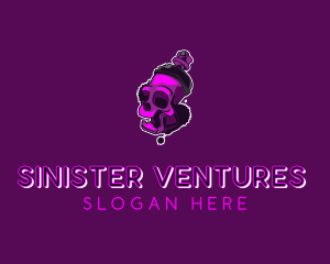 Purple Skull Spray Paint logo