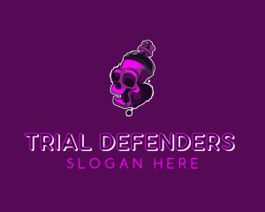 Purple Skull Spray Paint logo design