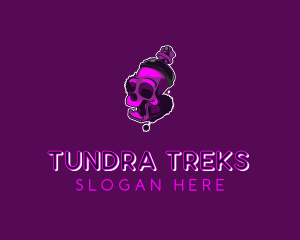 Purple Skull Spray Paint logo design