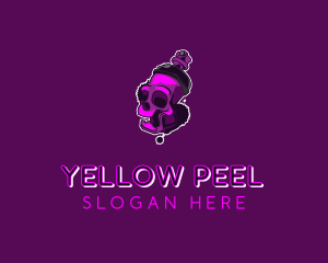 Purple Skull Spray Paint logo design