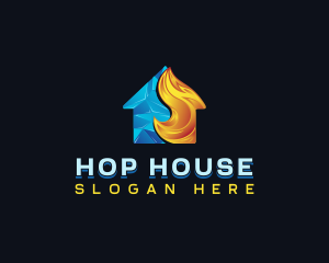 Fire Ice House logo design