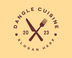 Restaurant Cuisine Badge logo design