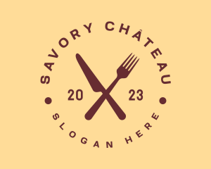 Restaurant Cuisine Badge logo design