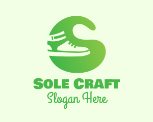 Green Footwear Sneakers logo design