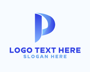 Modern Business Letter P Logo