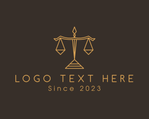 Modern Legal Justice Scale logo