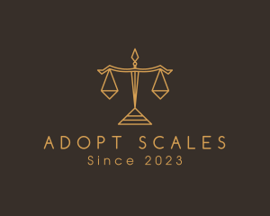 Modern Legal Justice Scale logo design