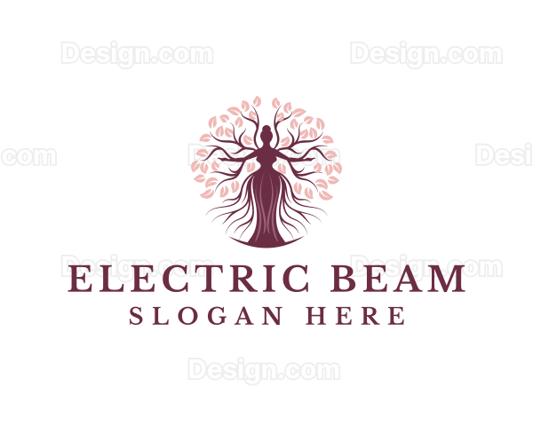 Woman Tree Garden Logo