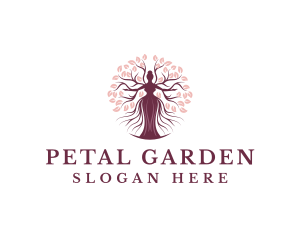 Woman Tree Garden logo design