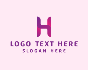 Music Streaming Letter H Logo