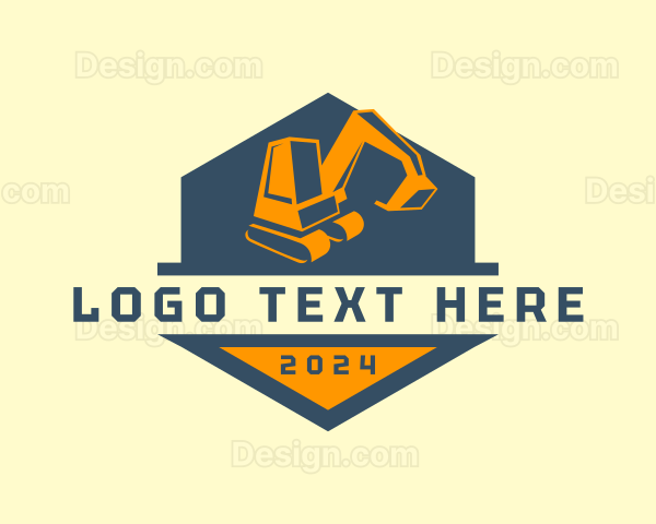 Mining Industrial Excavator Logo