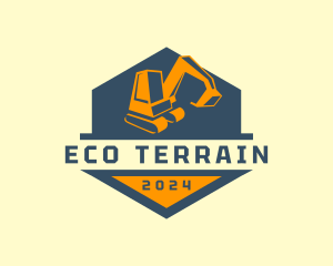 Mining Industrial Excavator logo design